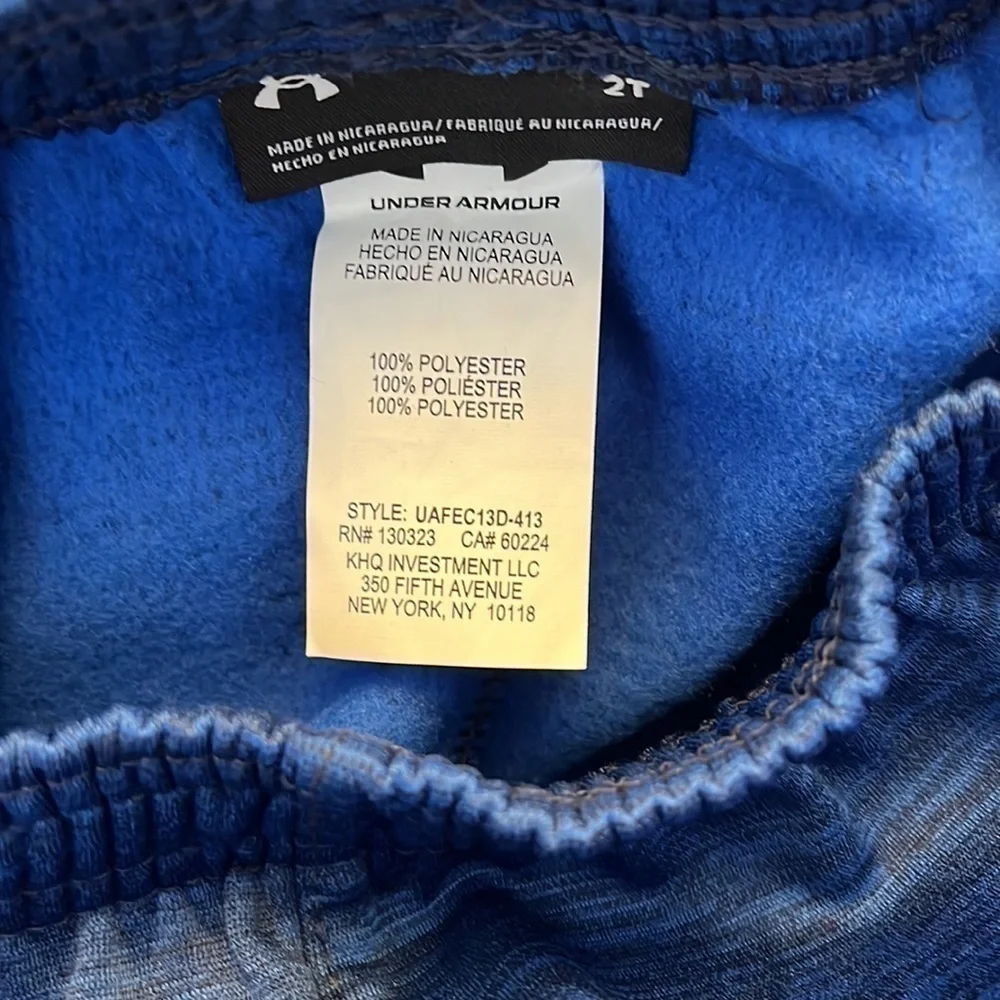 Under Armour blue sweatpants size 2T boys NWOT